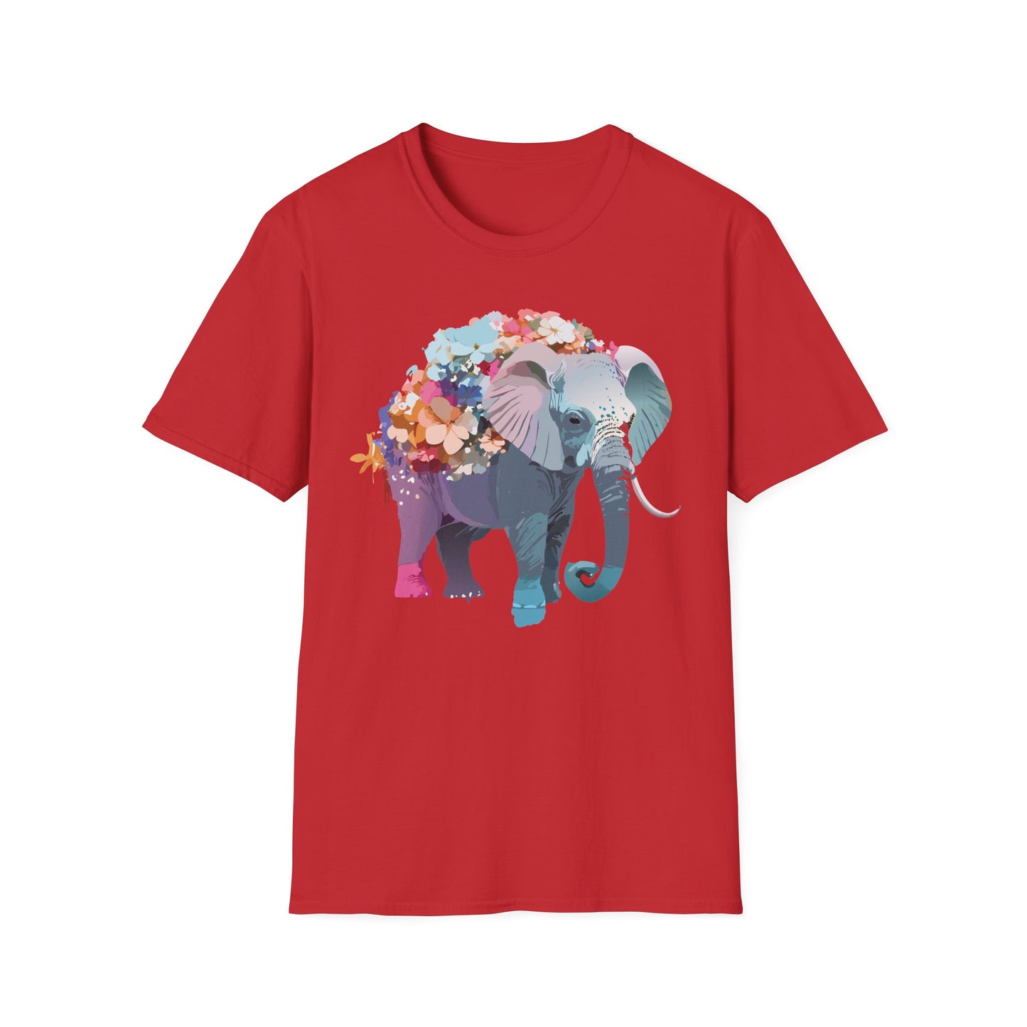 Elephant Shirt, T Shirt with Elephant, Elephant on T Shirt, T Shirt with Animation, Animals Tee Shirt
