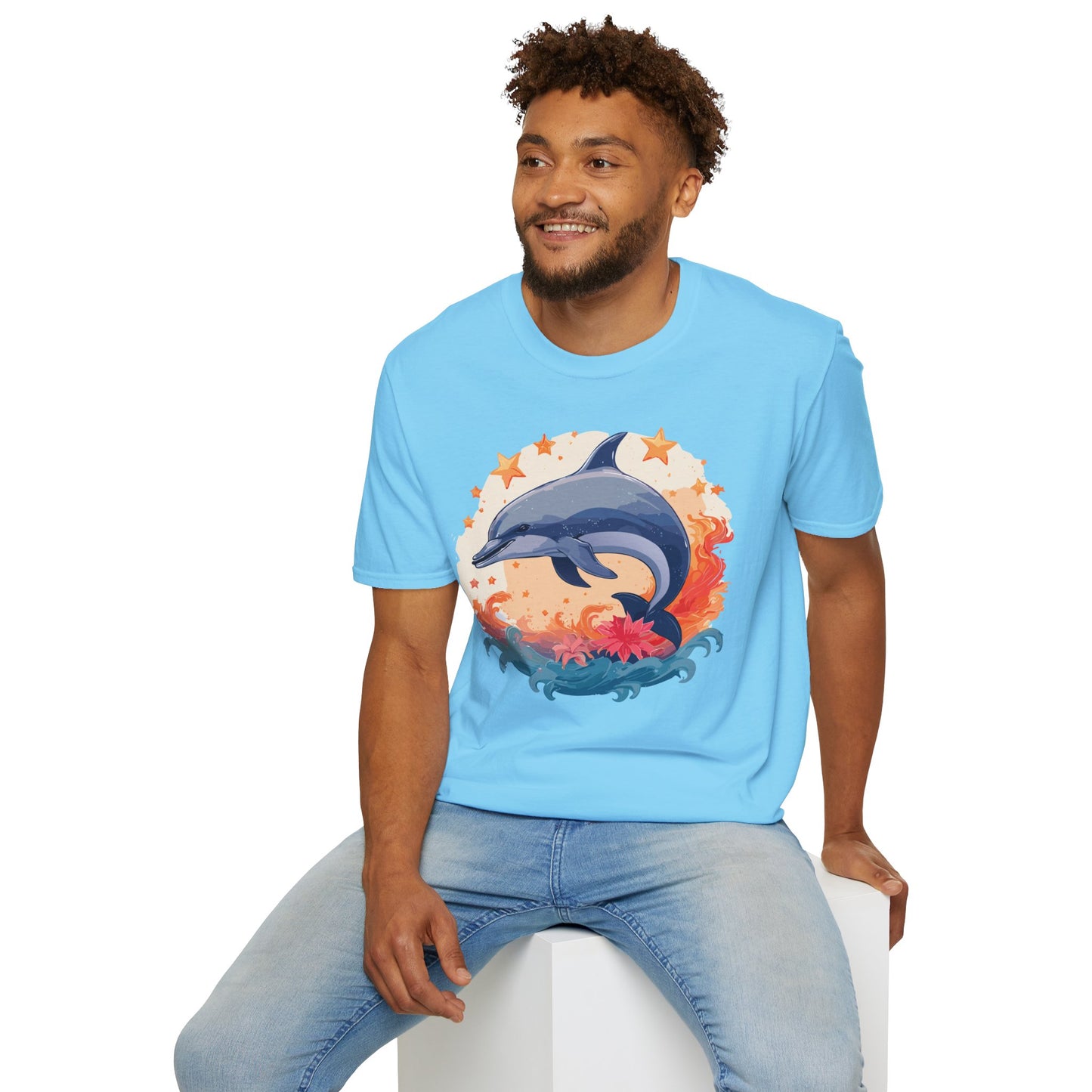 Dolphin Shirts, Shirt with Dolphin, Fish Tee Shirt, Animal Shirt