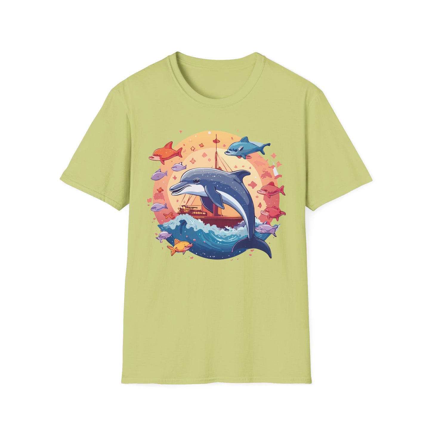 Dolphin Shirts, Shirt with Dolphin, Fish Tee Shirt, Animal Shirt