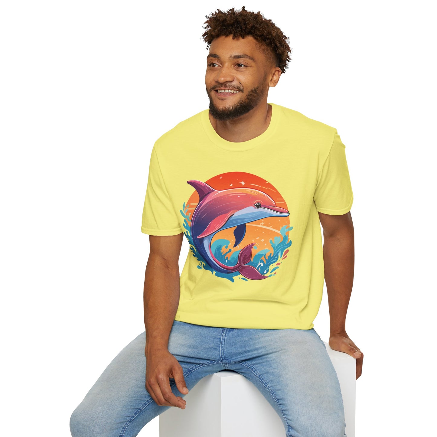Dolphin Shirts, Shirt with Dolphin, Fish Tee Shirt, Animal Shirt