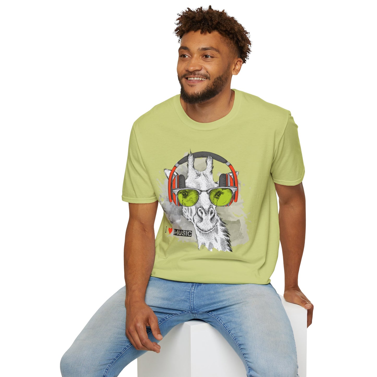 I love Music Animals Shirts, Shirt with Animals, Animals with Headphones Shirt