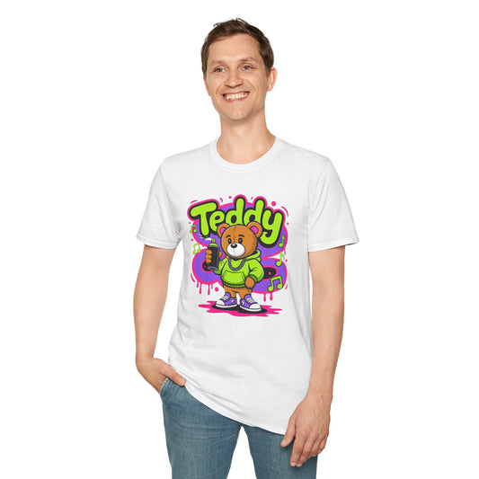 Cartoon T Shirt With Animation Funny Animals Tee Unisex Softstyle Gildan 64000 Cotton
