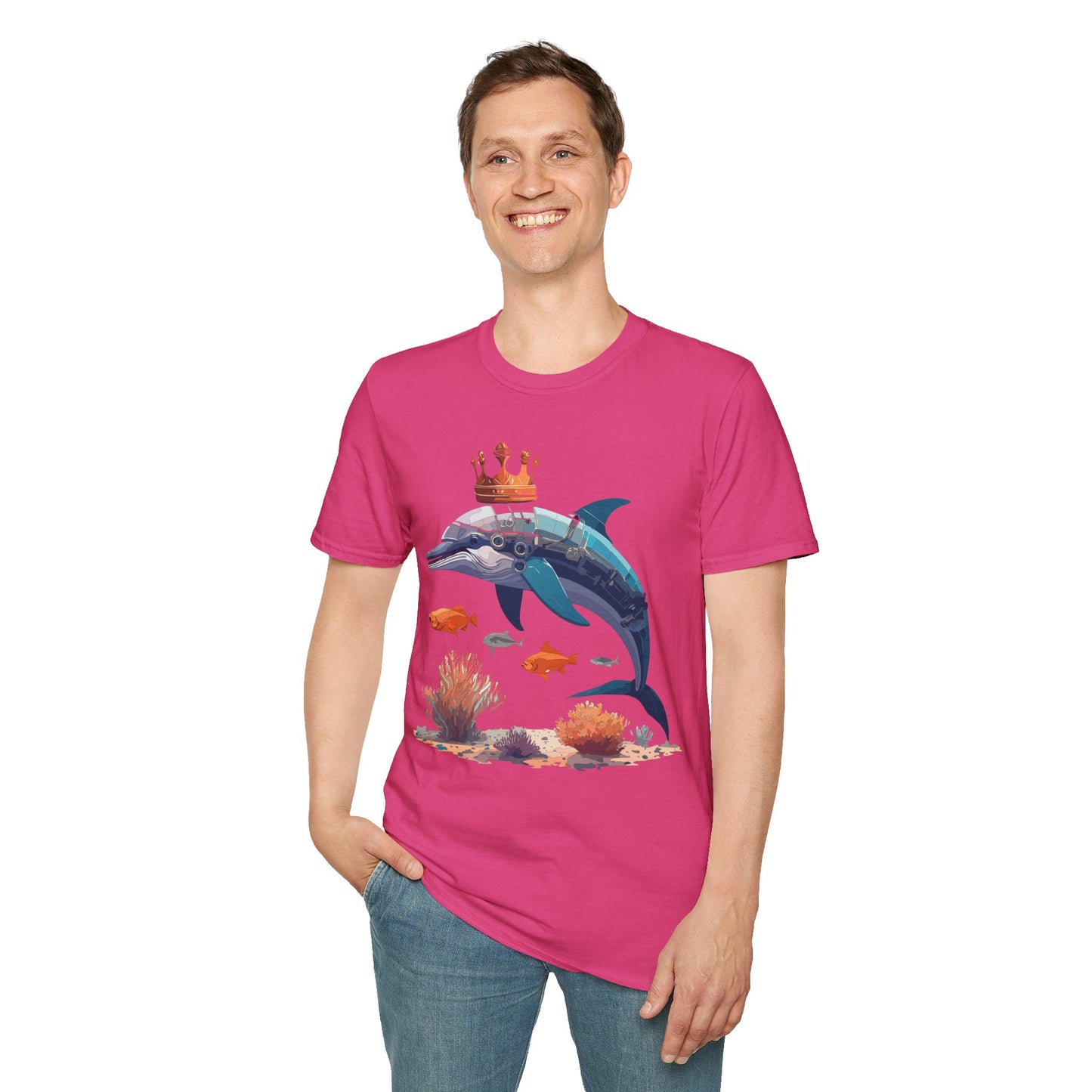 Dolphin Shirts, Shirt with Dolphin, Fish Tee Shirt, Animal Shirt