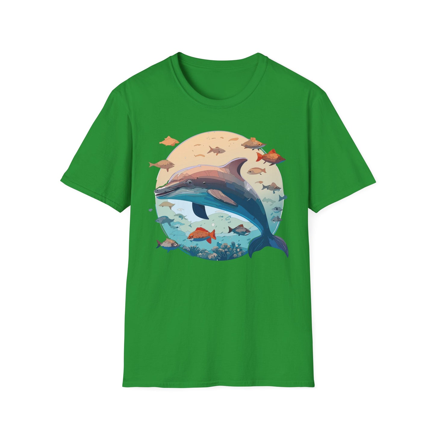 Dolphin Shirts, Shirt with Dolphin, Fish Tee Shirt, Animal Shirt