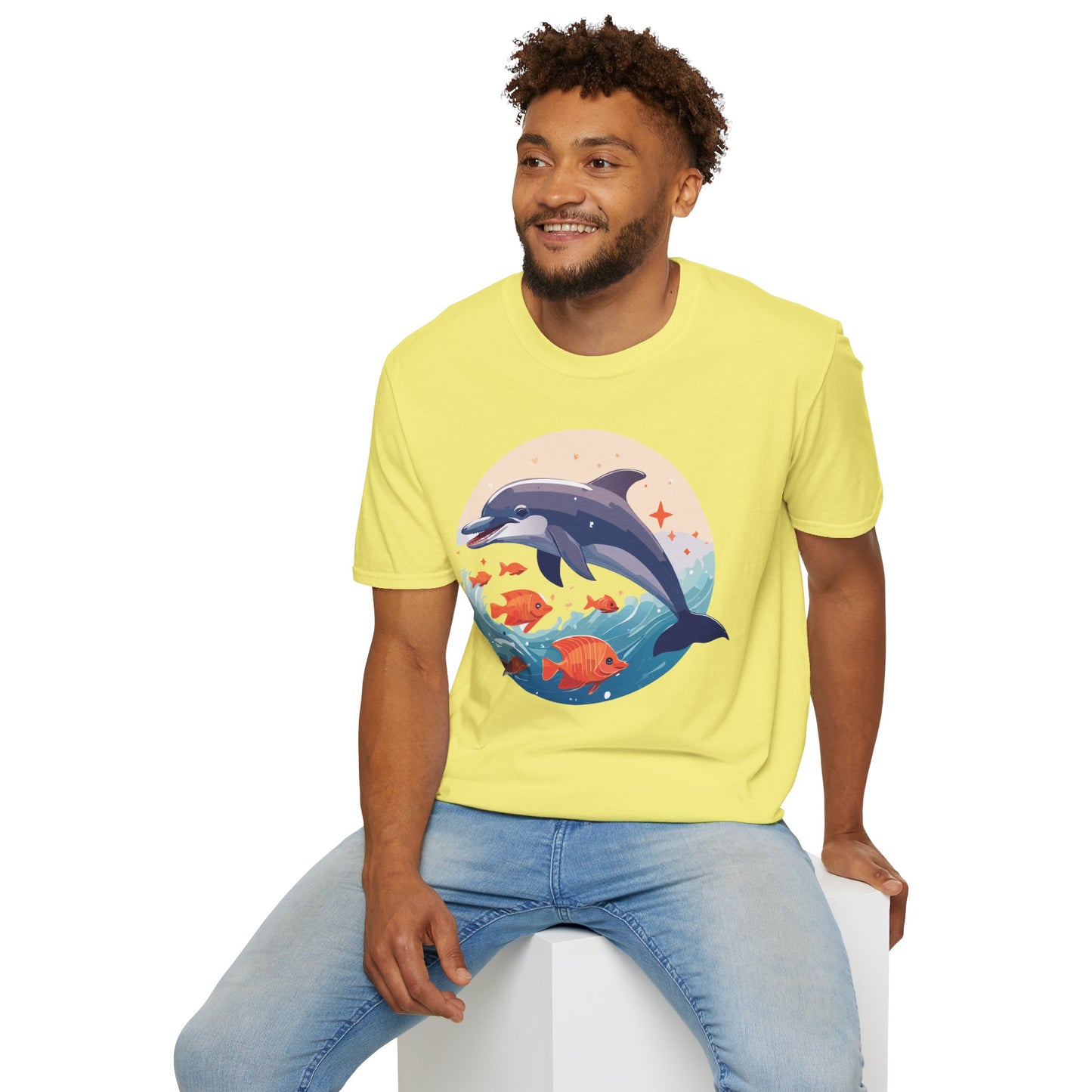 Dolphin Shirts, Shirt with Dolphin, Fish Tee Shirt, Animal Shirt