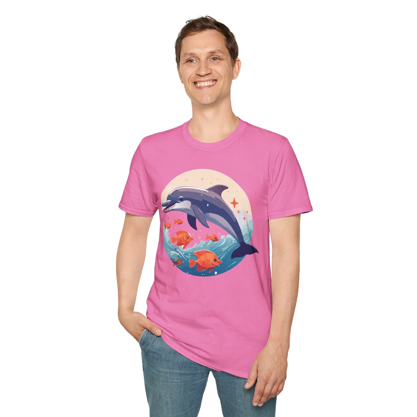 Dolphin Shirts, Shirt with Dolphin, Fish Tee Shirt, Animal Shirt