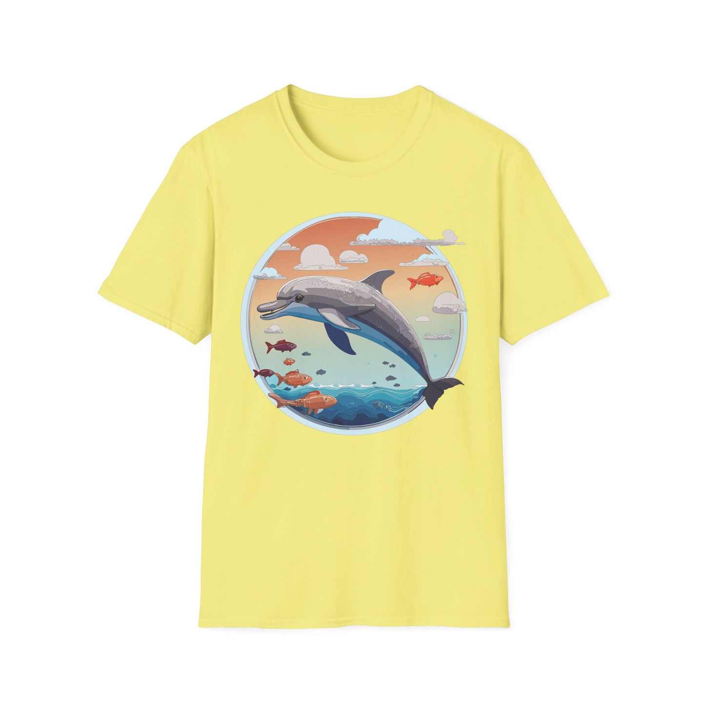 Dolphin Shirts, Shirt with Dolphin, Fish Tee Shirt, Animal Shirt