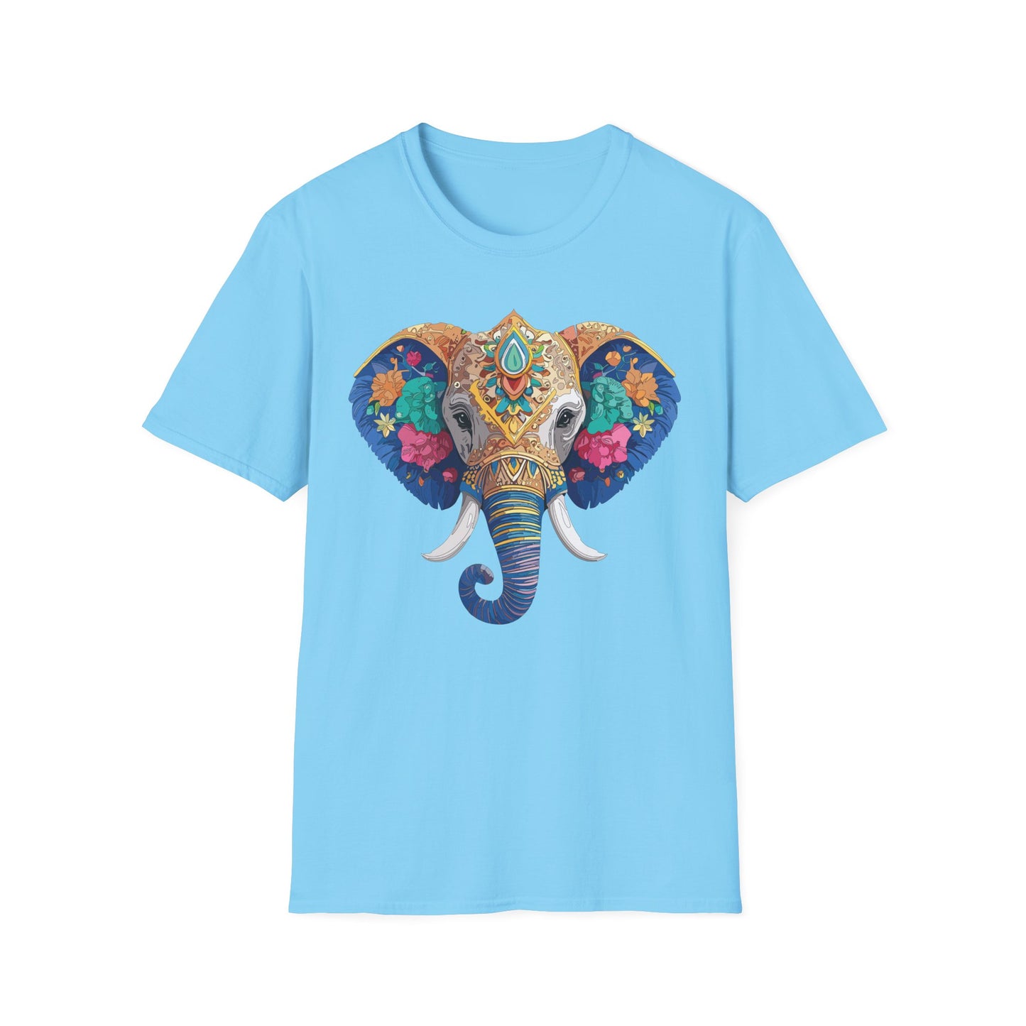 Elephant Shirt, T Shirt with Elephant, Elephant on T Shirt, T Shirt with Animation, Animals Tee Shirt