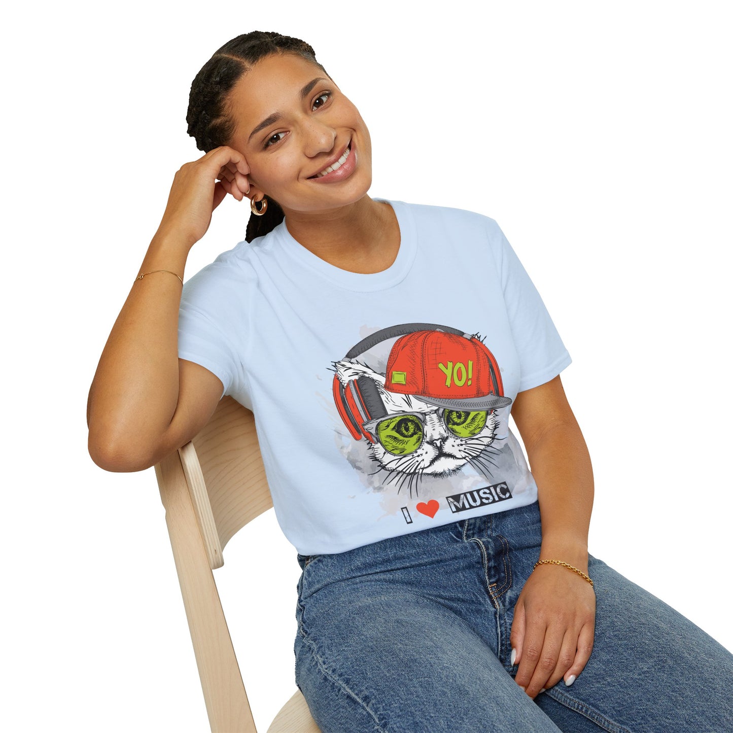 I love Music Animals Shirts, Shirt with Animals, Animals with Headphones Shirt