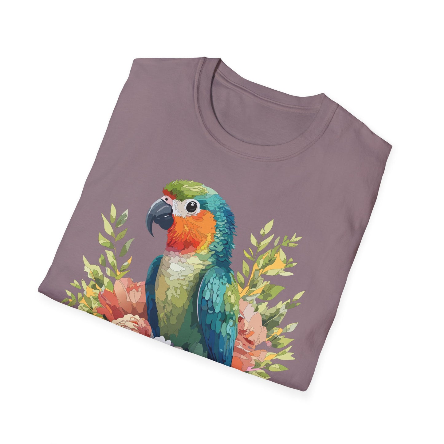 Bird T-Shirt, Floral Bird T Shirt, Shirt with Bird, Shirt with Animal