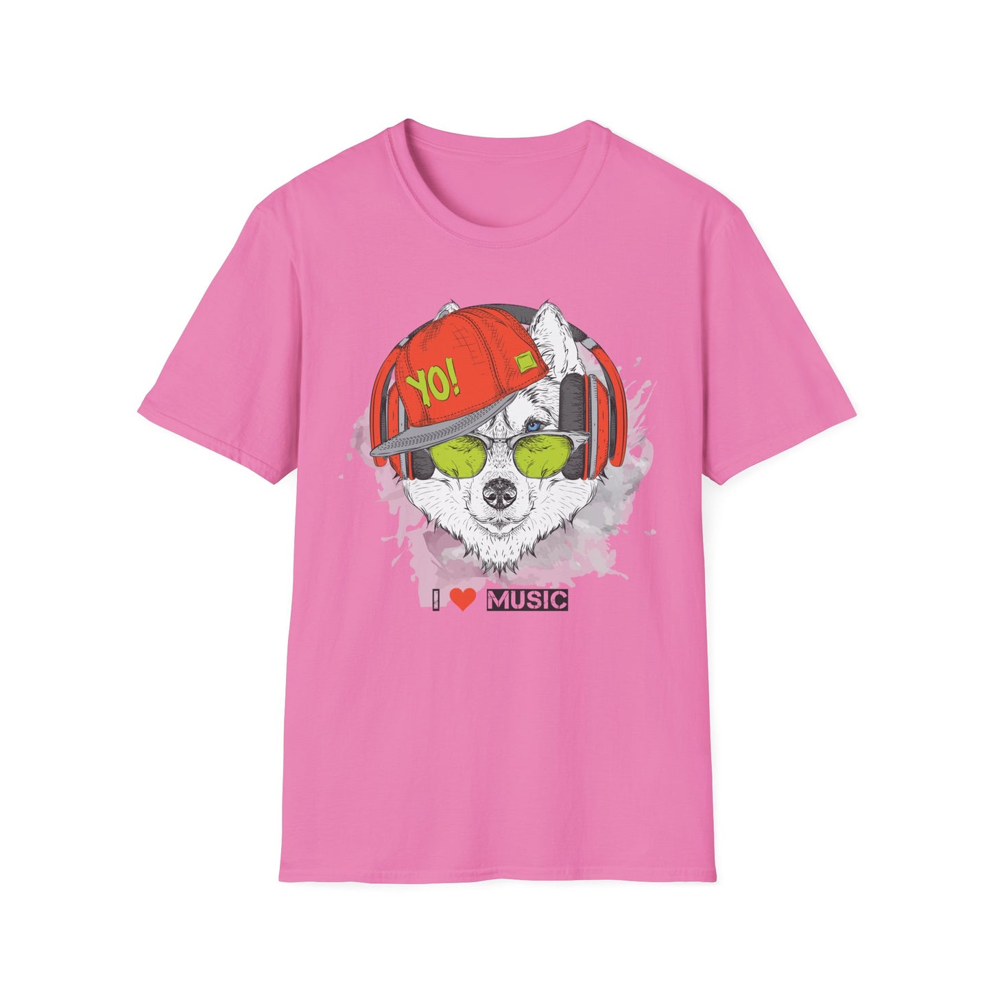I love Music Animals Shirts, Shirt with Animals, Animals with Headphones Shirt