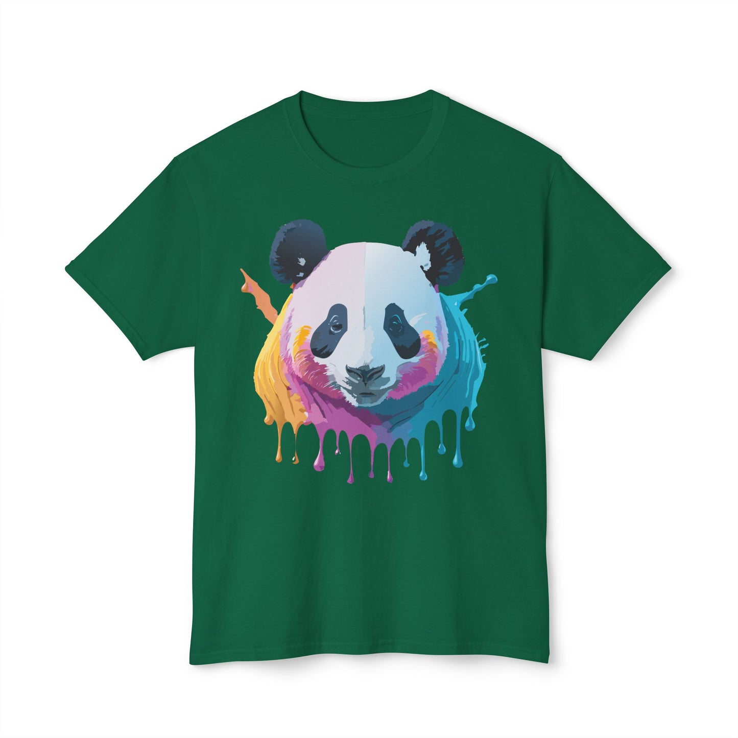 Panda T-Shirt, Vintage Panda Tee, Floral Tees, Panda Art Design Shirt, Tee Shirt with Panda Art 2