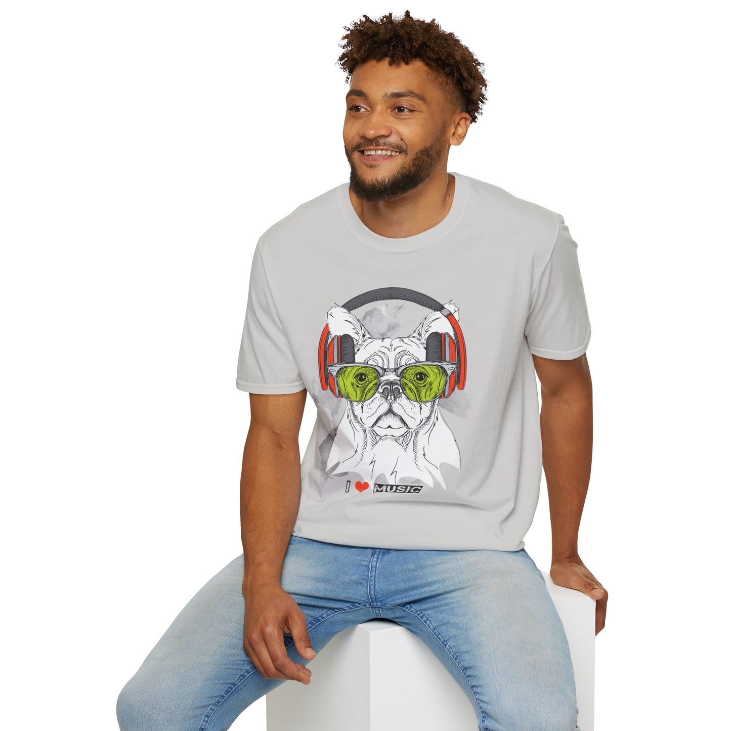 I love Music Animals Shirts, Shirt with Animals, Animals with Headphones Shirt