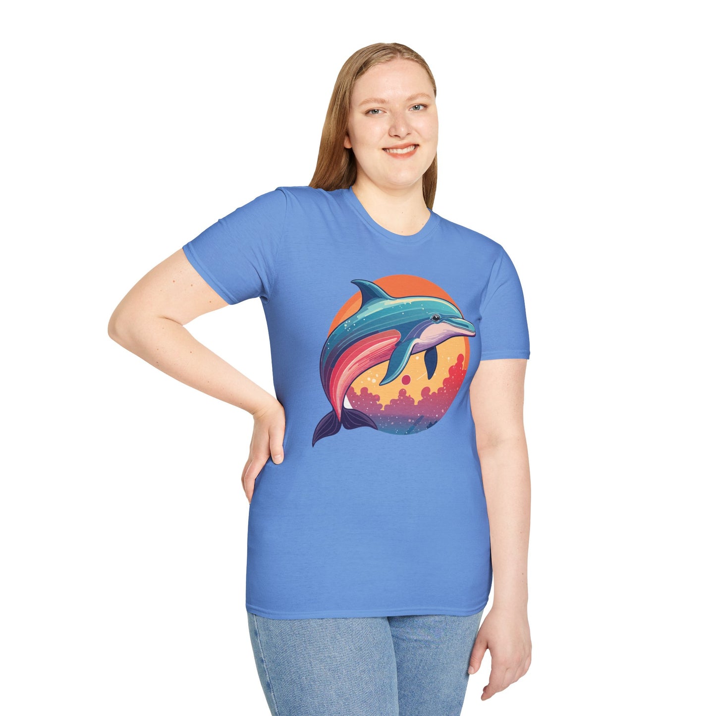 Dolphin Shirts, Shirt with Dolphin, Fish Tee Shirt, Animal Shirt