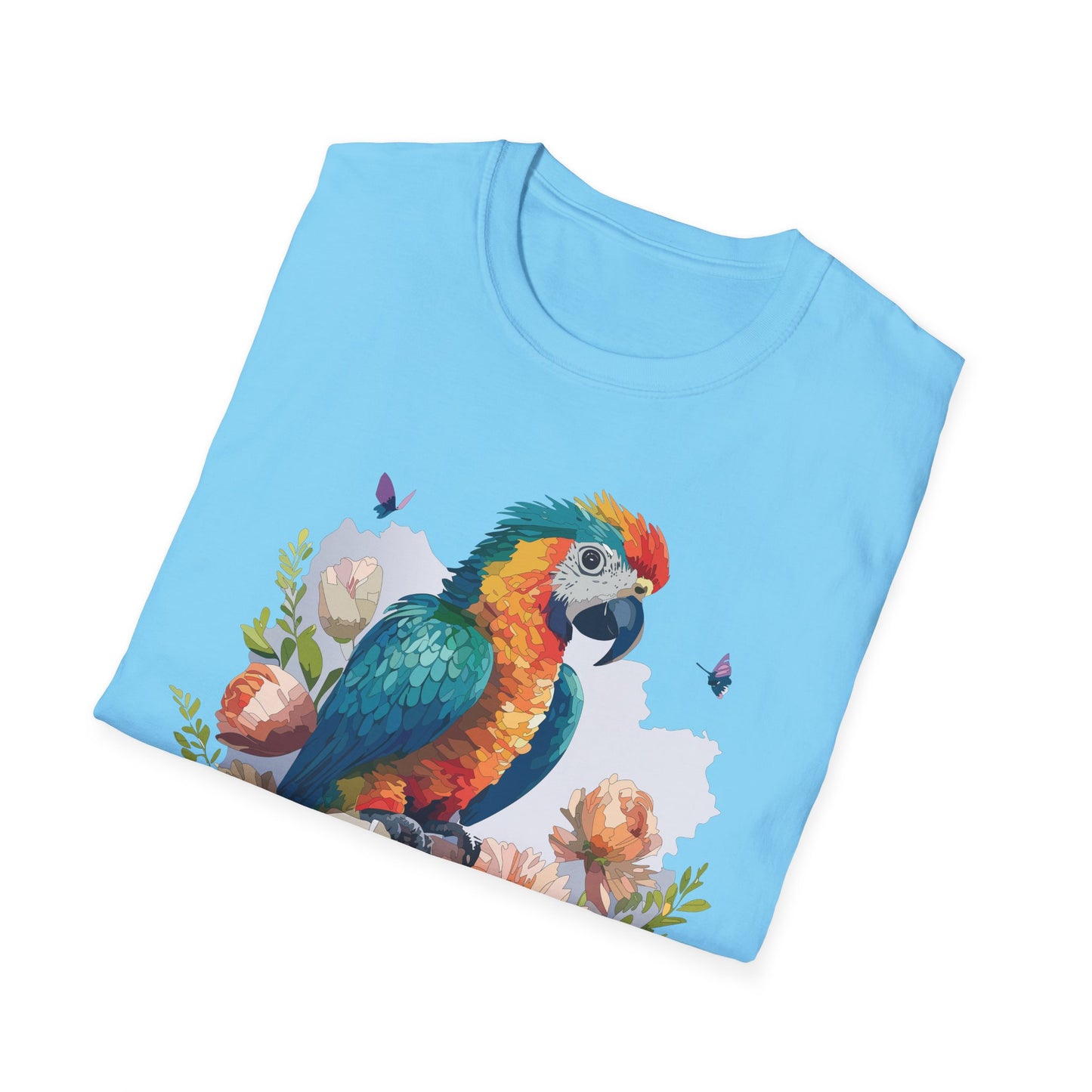 Bird T-Shirt, Floral Bird T Shirt, Shirt with Bird, Shirt with Animal
