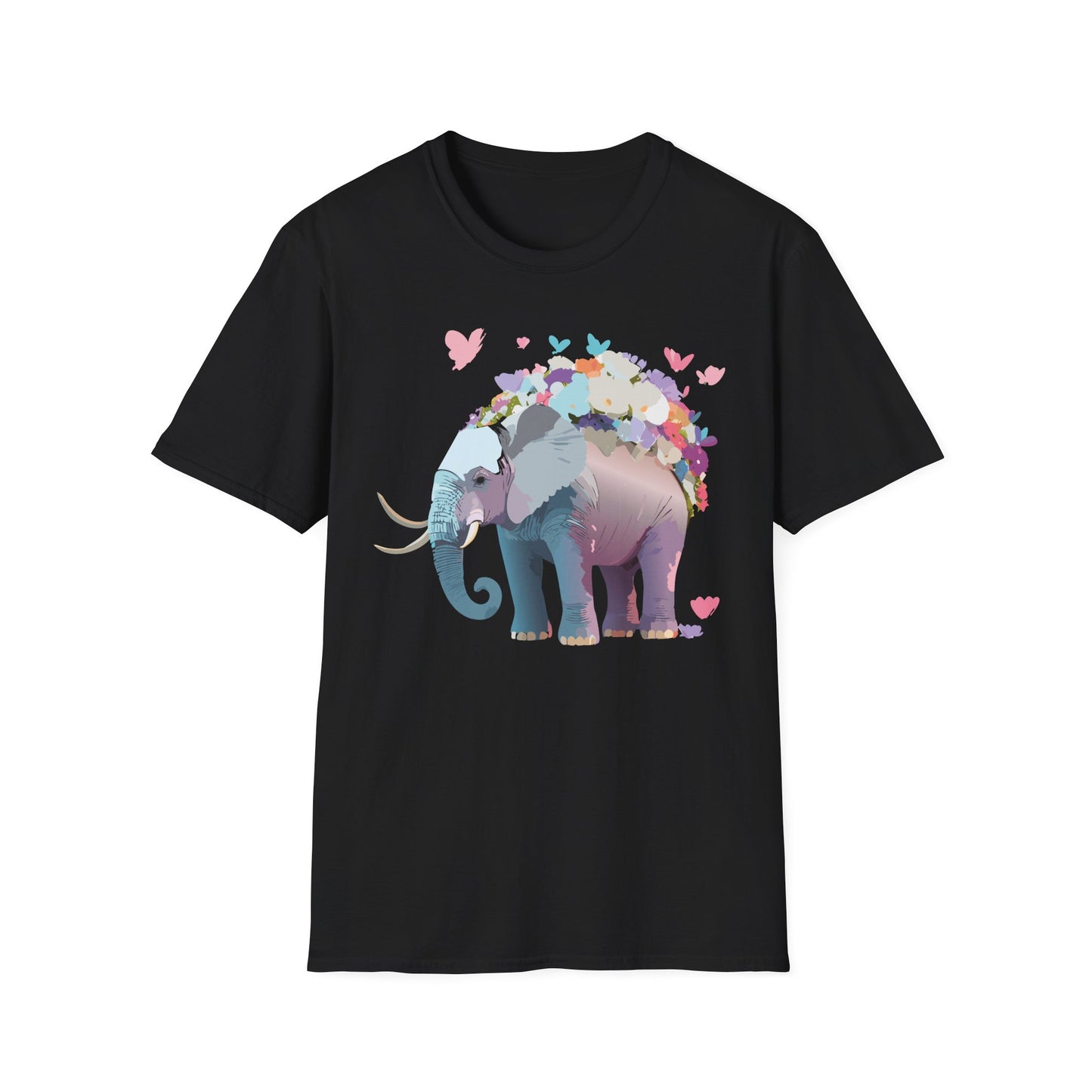 Elephant Shirt, T Shirt with Elephant, Elephant on T Shirt, T Shirt with Animation, Animals Tee Shirt