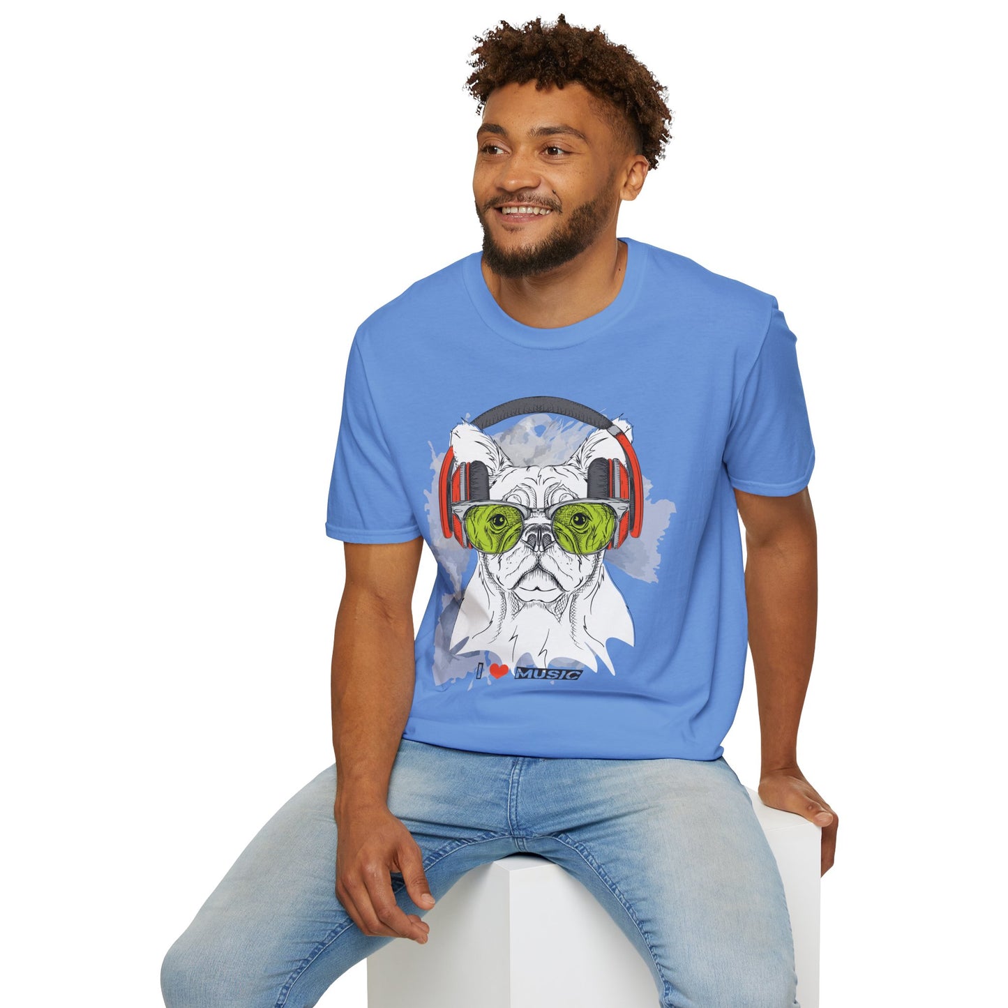 I love Music Animals Shirts, Shirt with Animals, Animals with Headphones Shirt