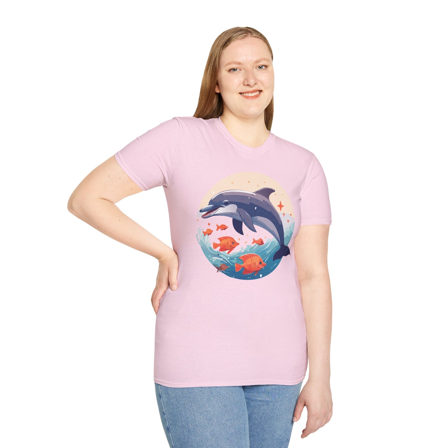 Dolphin Shirts, Shirt with Dolphin, Fish Tee Shirt, Animal Shirt