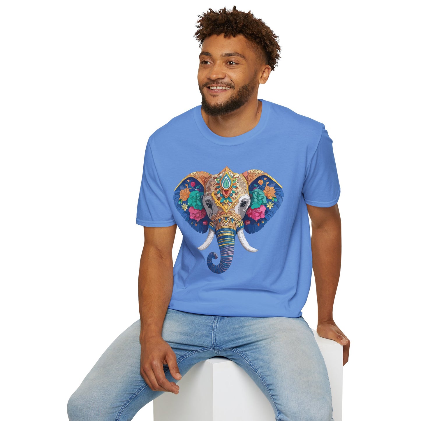 Elephant Shirt, T Shirt with Elephant, Elephant on T Shirt, T Shirt with Animation, Animals Tee Shirt