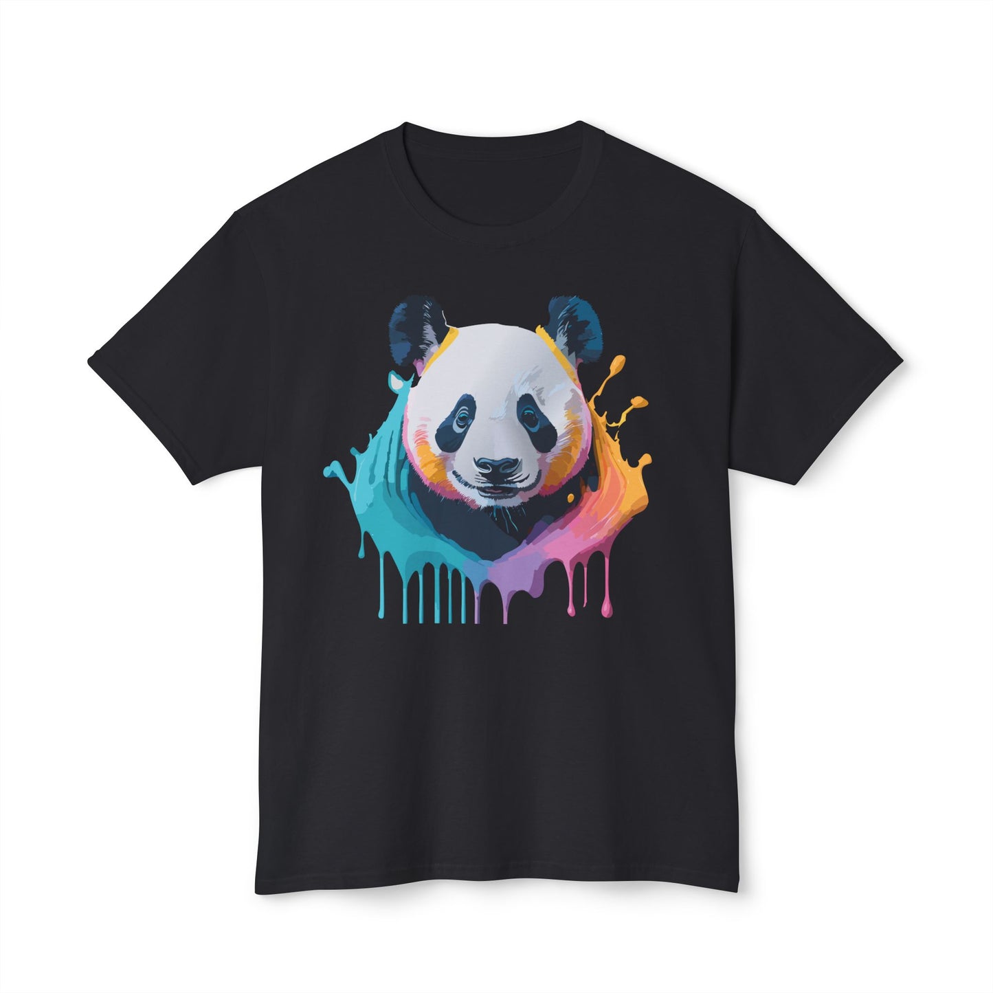 Panda T-Shirt, Vintage Panda Tee, Floral Tees, Panda Art Design Shirt, Tee Shirt with Panda Art 1