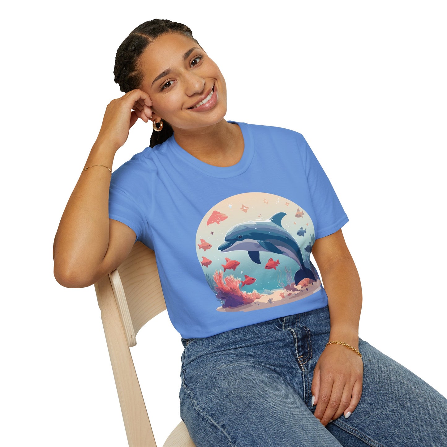 Dolphin Shirts, Shirt with Dolphin, Fish Tee Shirt, Animal Shirt
