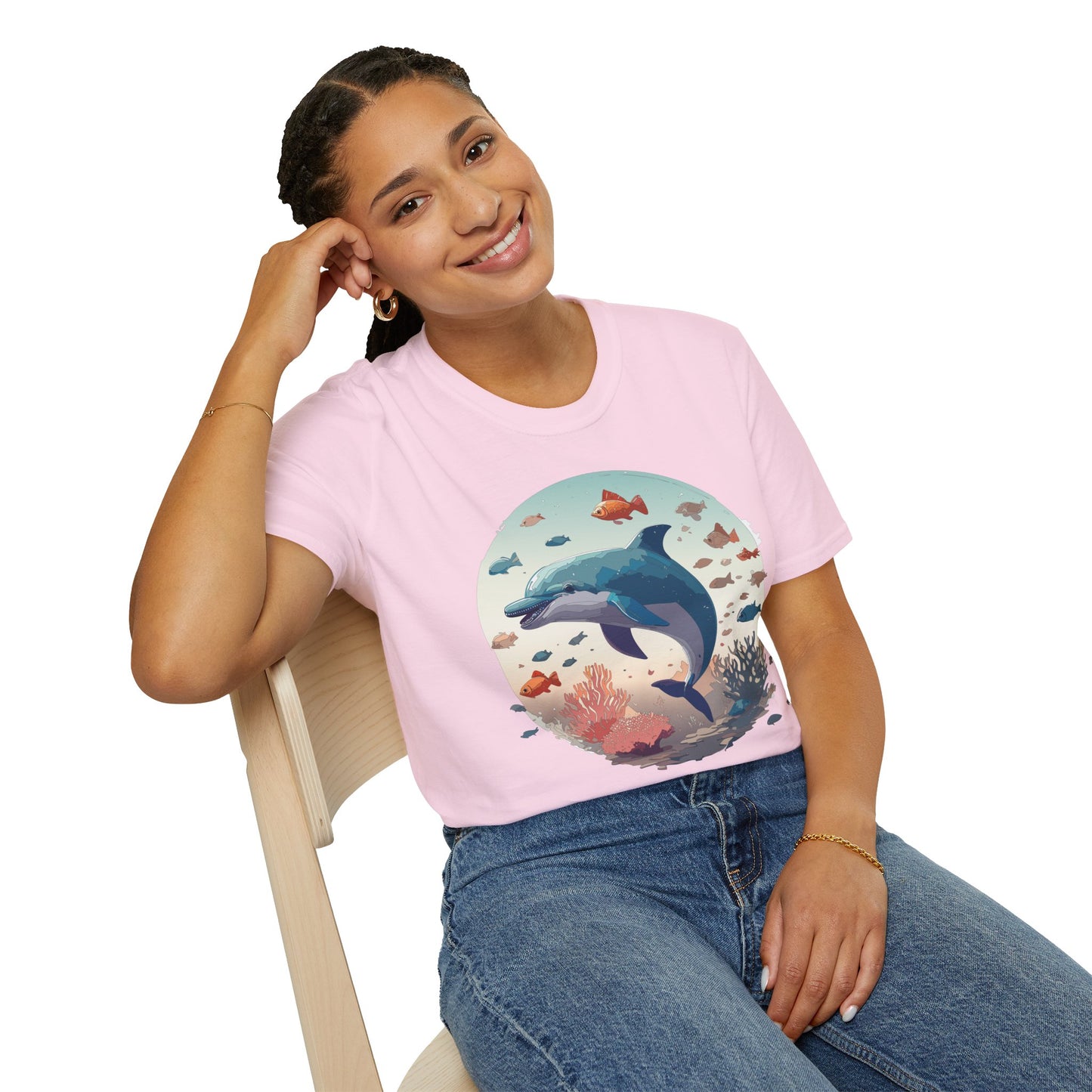 Dolphin Shirts, Shirt with Dolphin, Fish Tee Shirt, Animal Shirt
