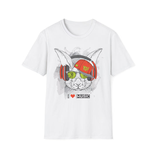 I love Music Animals Shirts, Shirt with Animals, Animals with Headphones Shirt