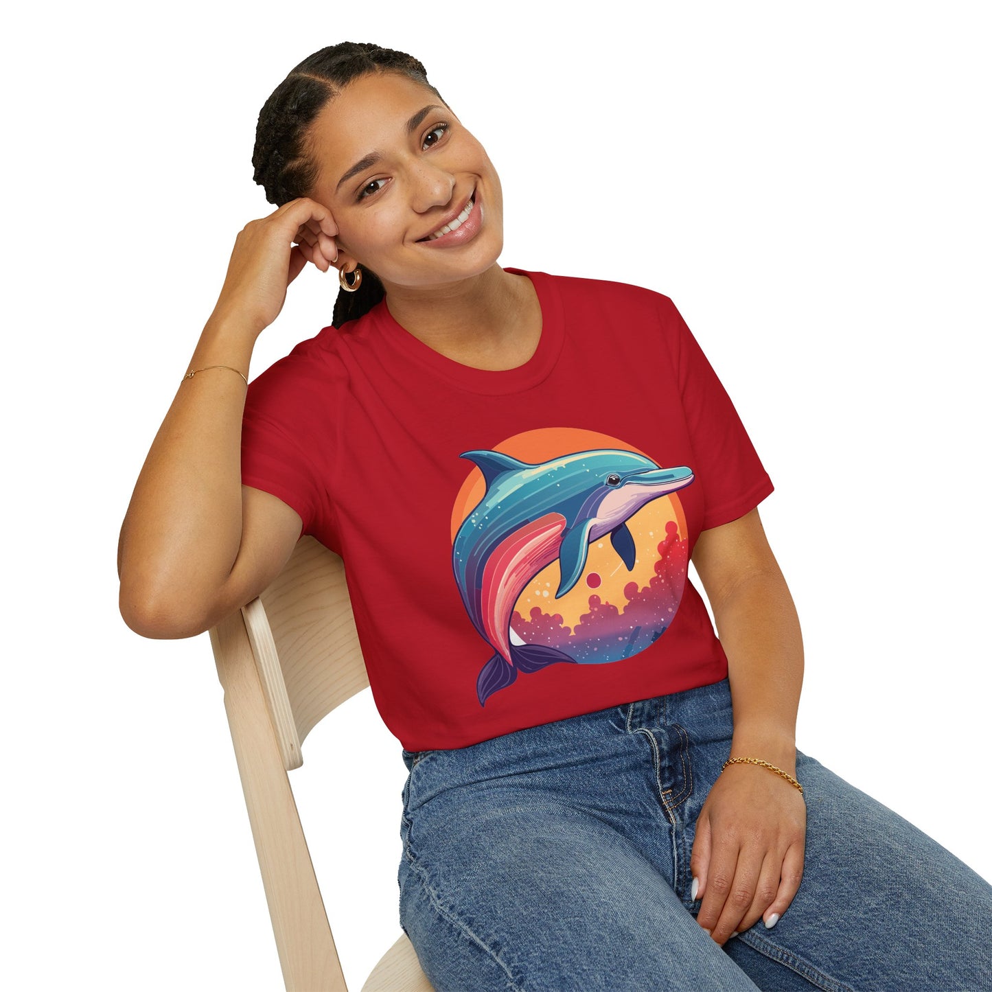 Dolphin Shirts, Shirt with Dolphin, Fish Tee Shirt, Animal Shirt