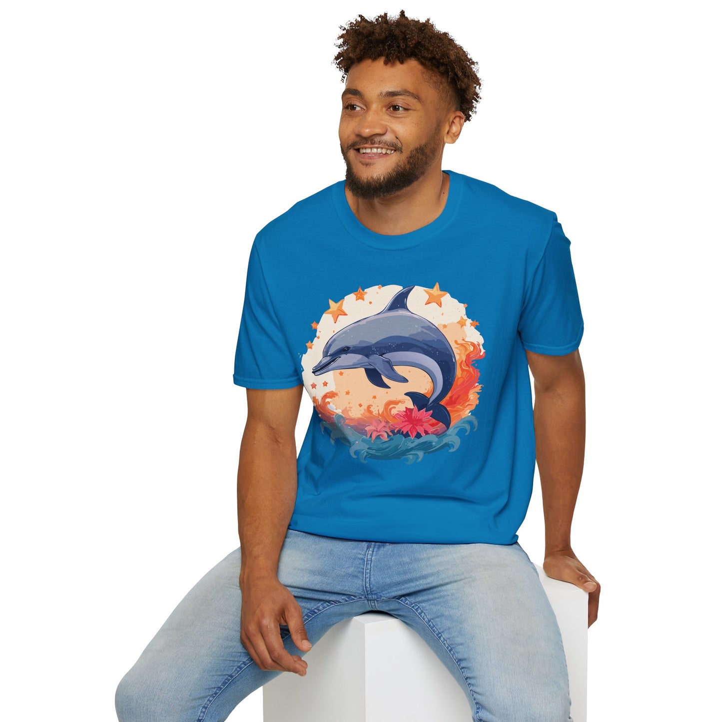 Dolphin Shirts, Shirt with Dolphin, Fish Tee Shirt, Animal Shirt