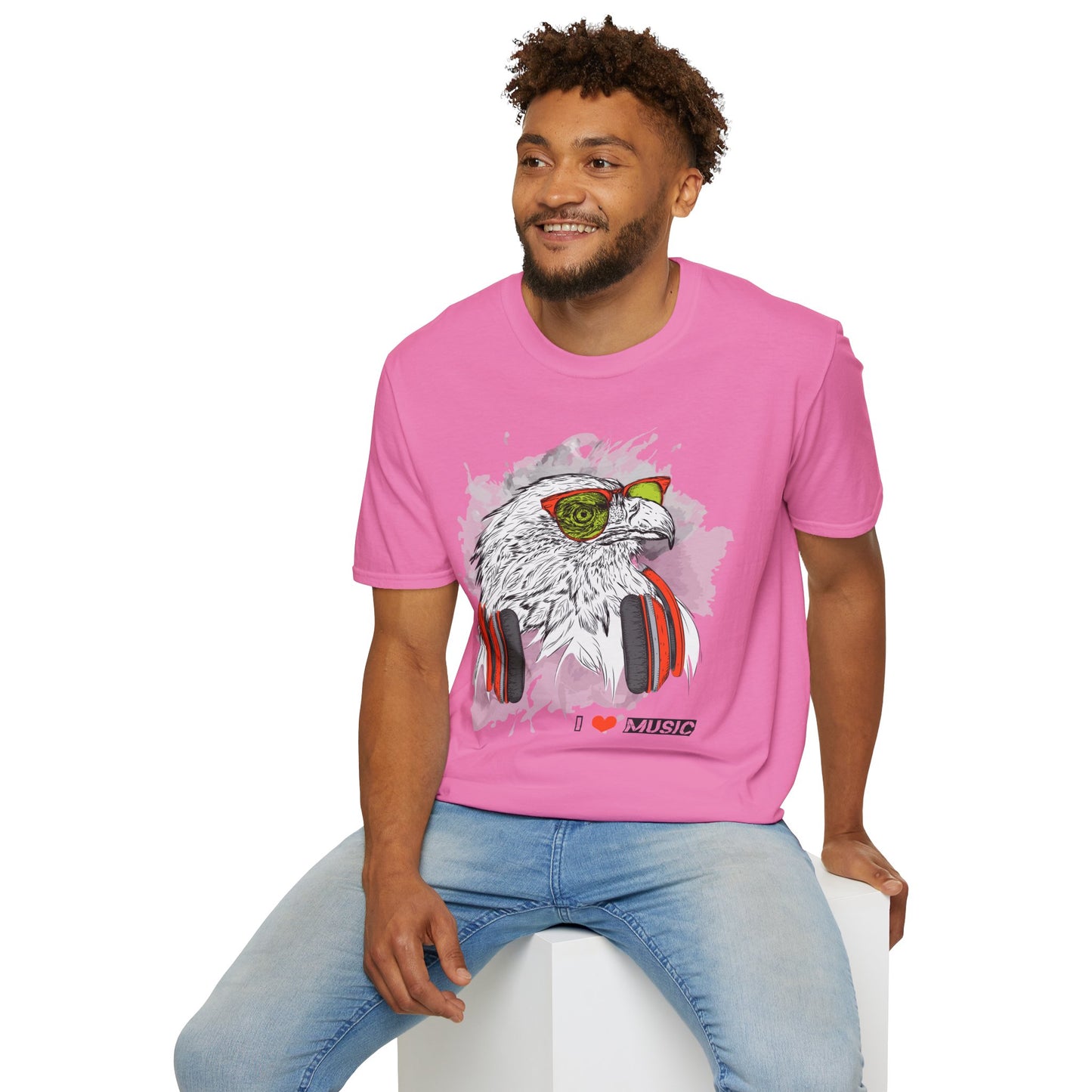 I love Music Animals Shirts, Shirt with Animals, Animals with Headphones Shirt