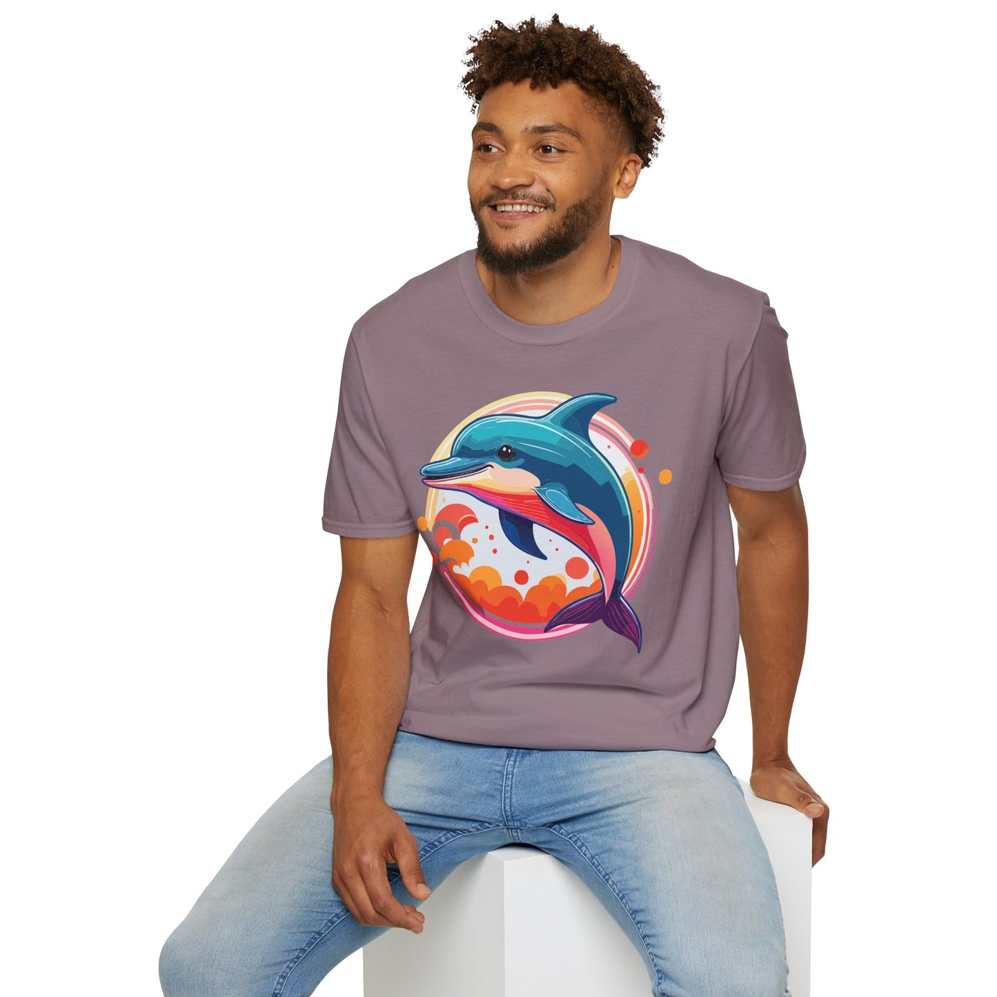 Dolphin Shirts, Shirt with Dolphin, Fish Tee Shirt, Animal Shirt