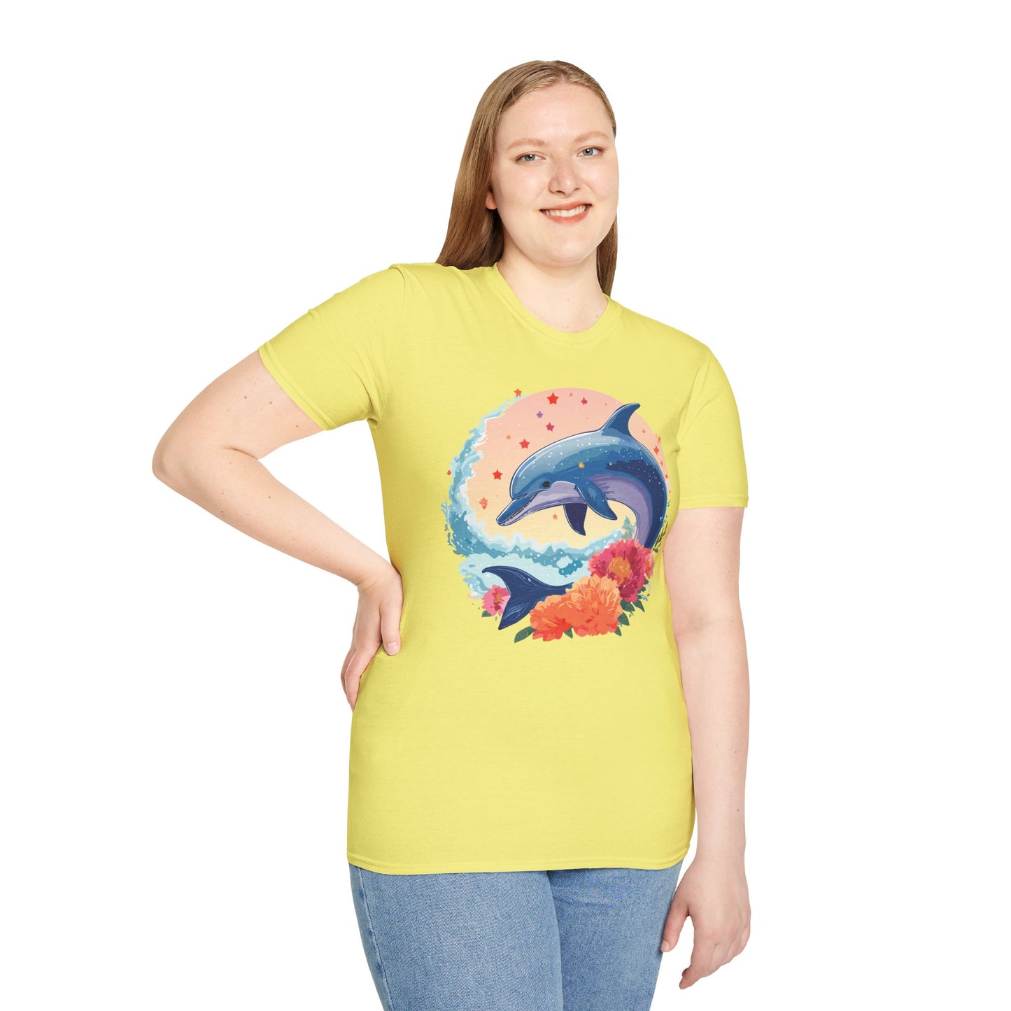 Dolphin Shirts, Shirt with Dolphin, Fish Tee Shirt, Animal Shirt