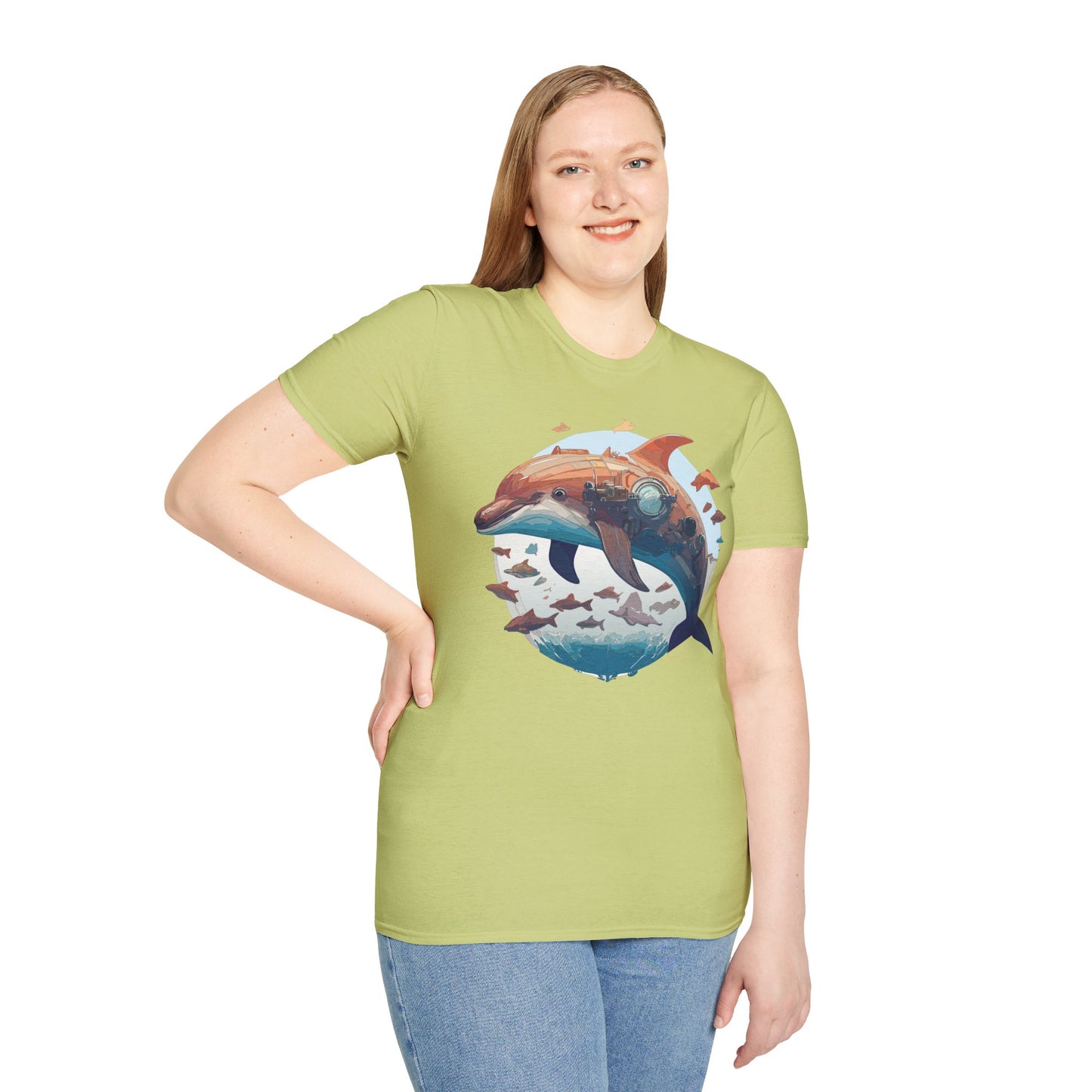 Dolphin Shirts, Shirt with Dolphin, Fish Tee Shirt, Animal Shirt