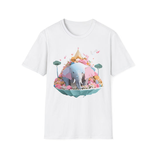Elephant Shirt, T Shirt with Elephant, Elephant on T Shirt, T Shirt with Animation, Animals Tee Shirt