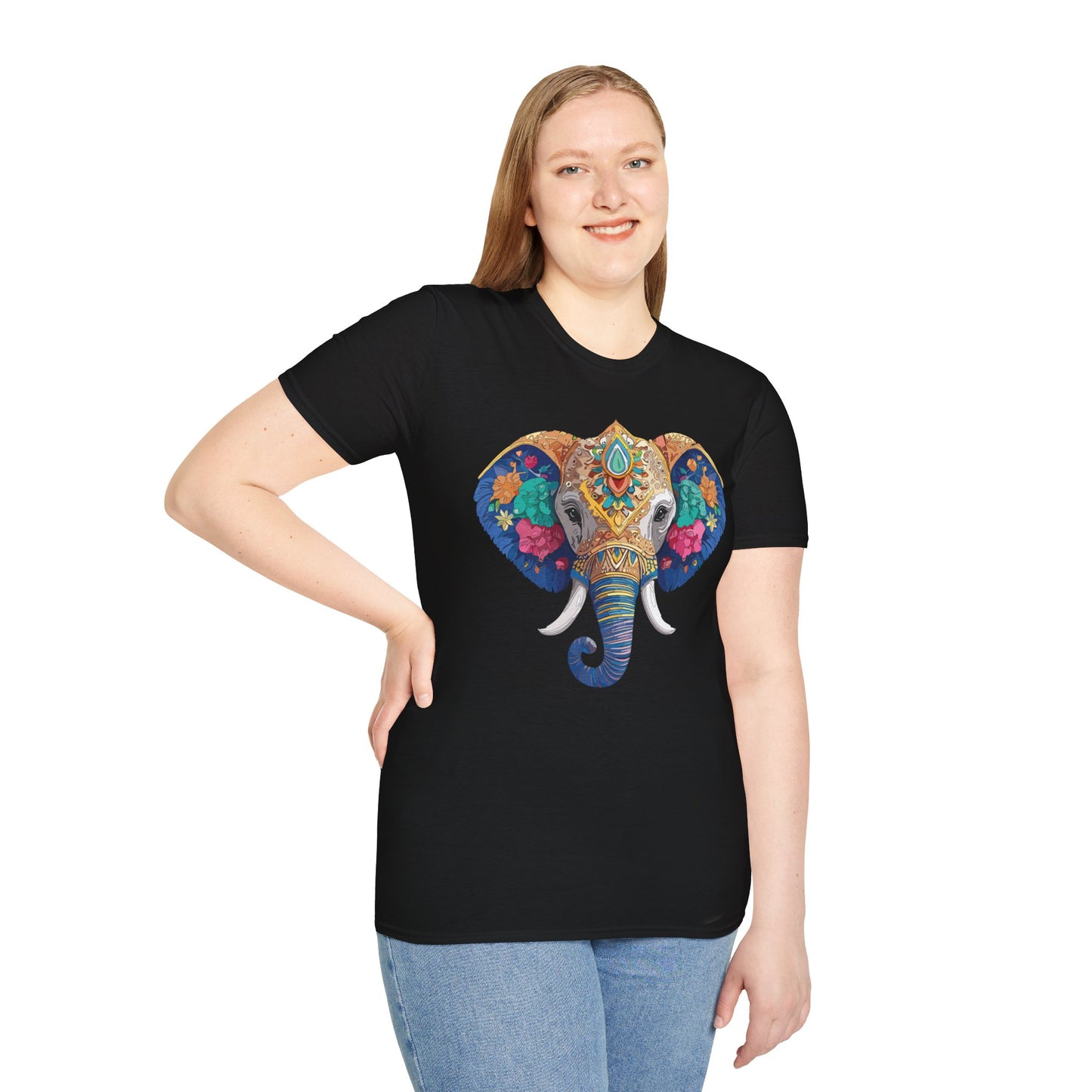 Elephant Shirt, T Shirt with Elephant, Elephant on T Shirt, T Shirt with Animation, Animals Tee Shirt