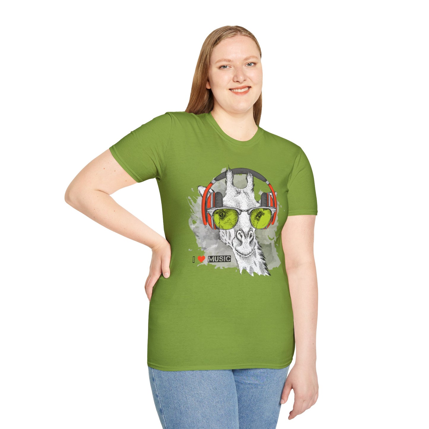 I love Music Animals Shirts, Shirt with Animals, Animals with Headphones Shirt