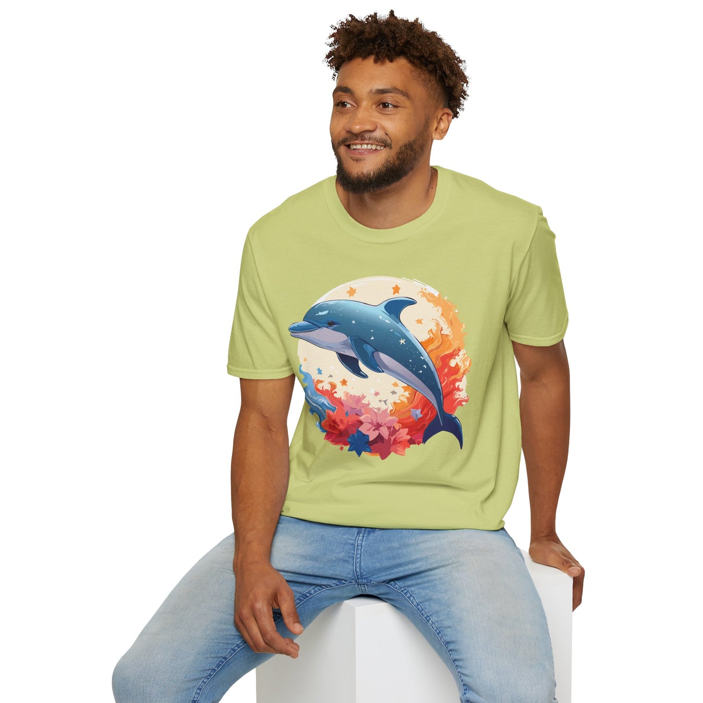 Dolphin Shirts, Shirt with Dolphin, Fish Tee Shirt, Animal Shirt