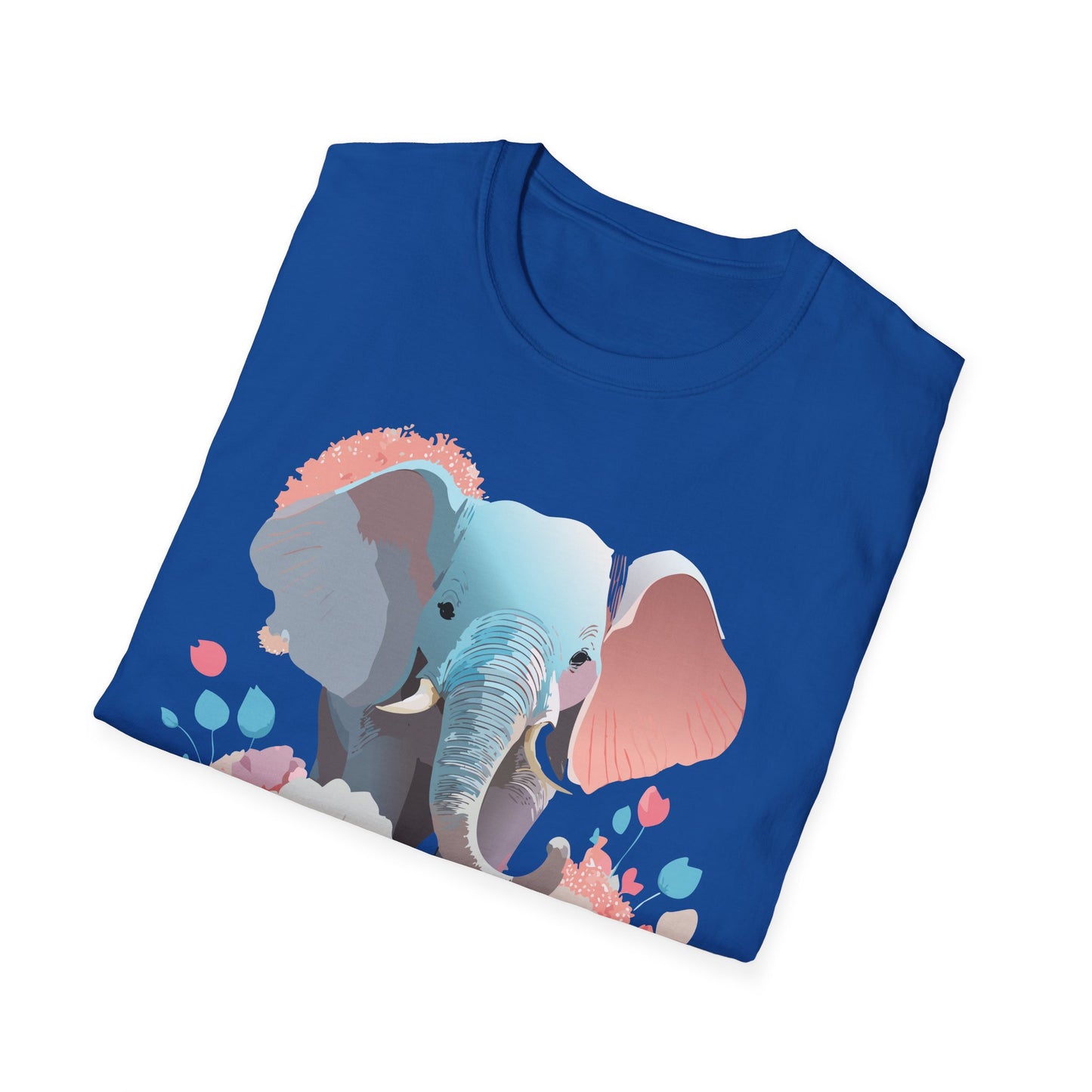 Elephant Shirt, T Shirt with Elephant, Elephant on T Shirt, T Shirt with Animation, Animals Tee Shirt
