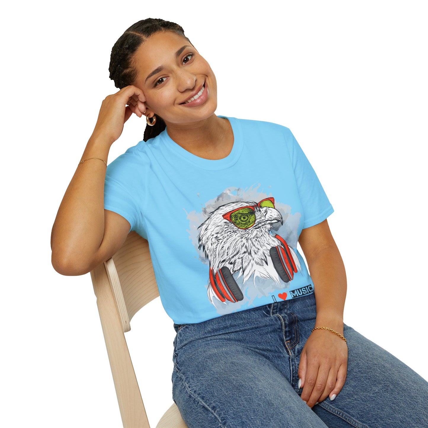I love Music Animals Shirts, Shirt with Animals, Animals with Headphones Shirt