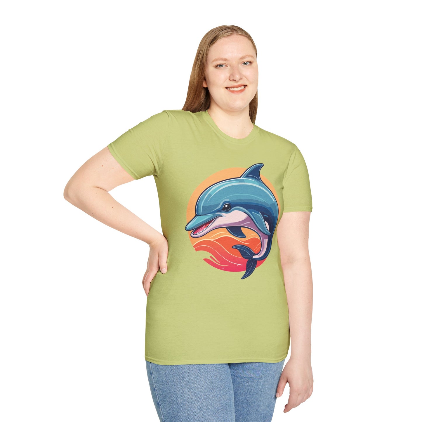 Dolphin Shirts, Shirt with Dolphin, Fish Tee Shirt, Animal Shirt