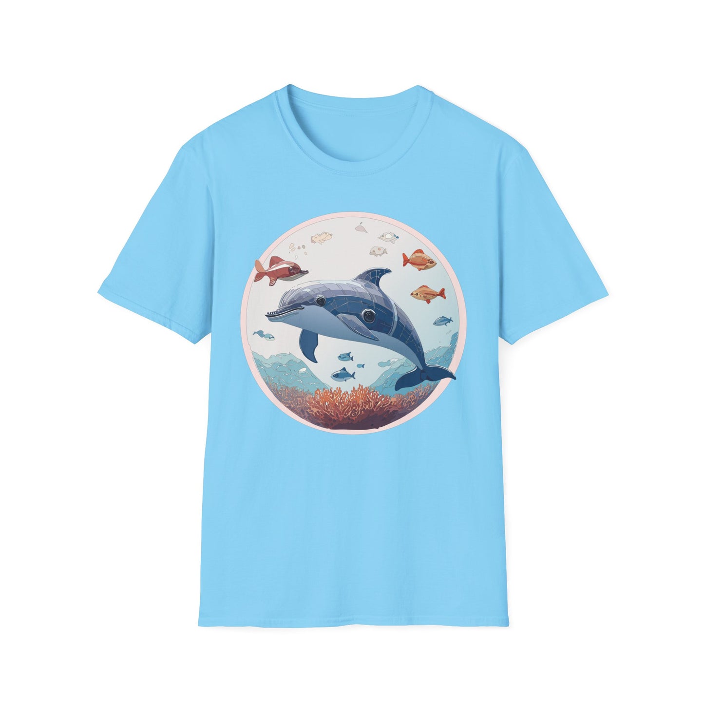 Dolphin Shirts, Shirt with Dolphin, Fish Tee Shirt, Animal Shirt