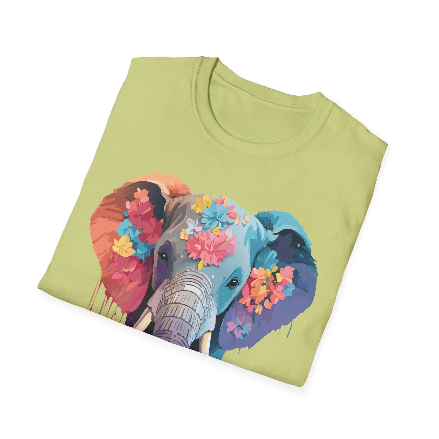Elephant Shirt, T Shirt with Elephant, Elephant on T Shirt, T Shirt with Animation, Animals Tee Shirt
