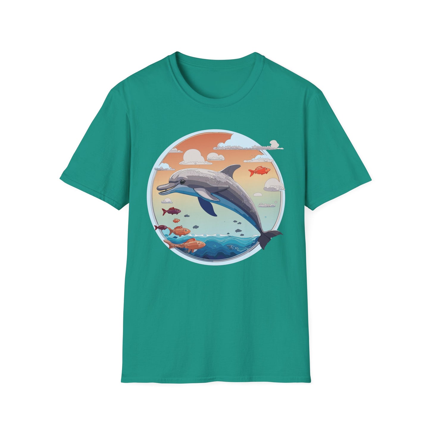 Dolphin Shirts, Shirt with Dolphin, Fish Tee Shirt, Animal Shirt