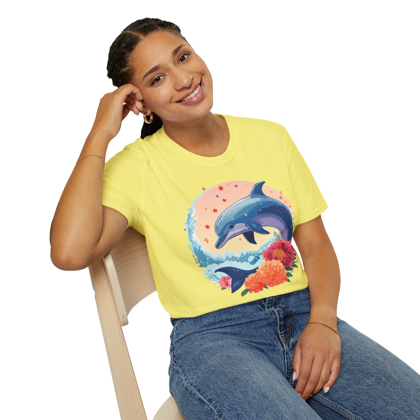 Dolphin Shirts, Shirt with Dolphin, Fish Tee Shirt, Animal Shirt