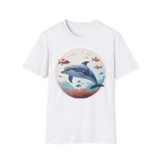 Dolphin Shirts, Shirt with Dolphin, Fish Tee Shirt, Animal Shirt