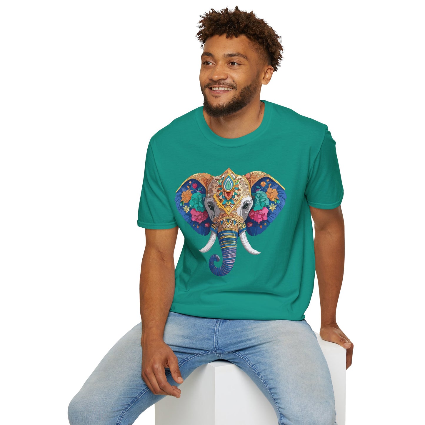 Elephant Shirt, T Shirt with Elephant, Elephant on T Shirt, T Shirt with Animation, Animals Tee Shirt