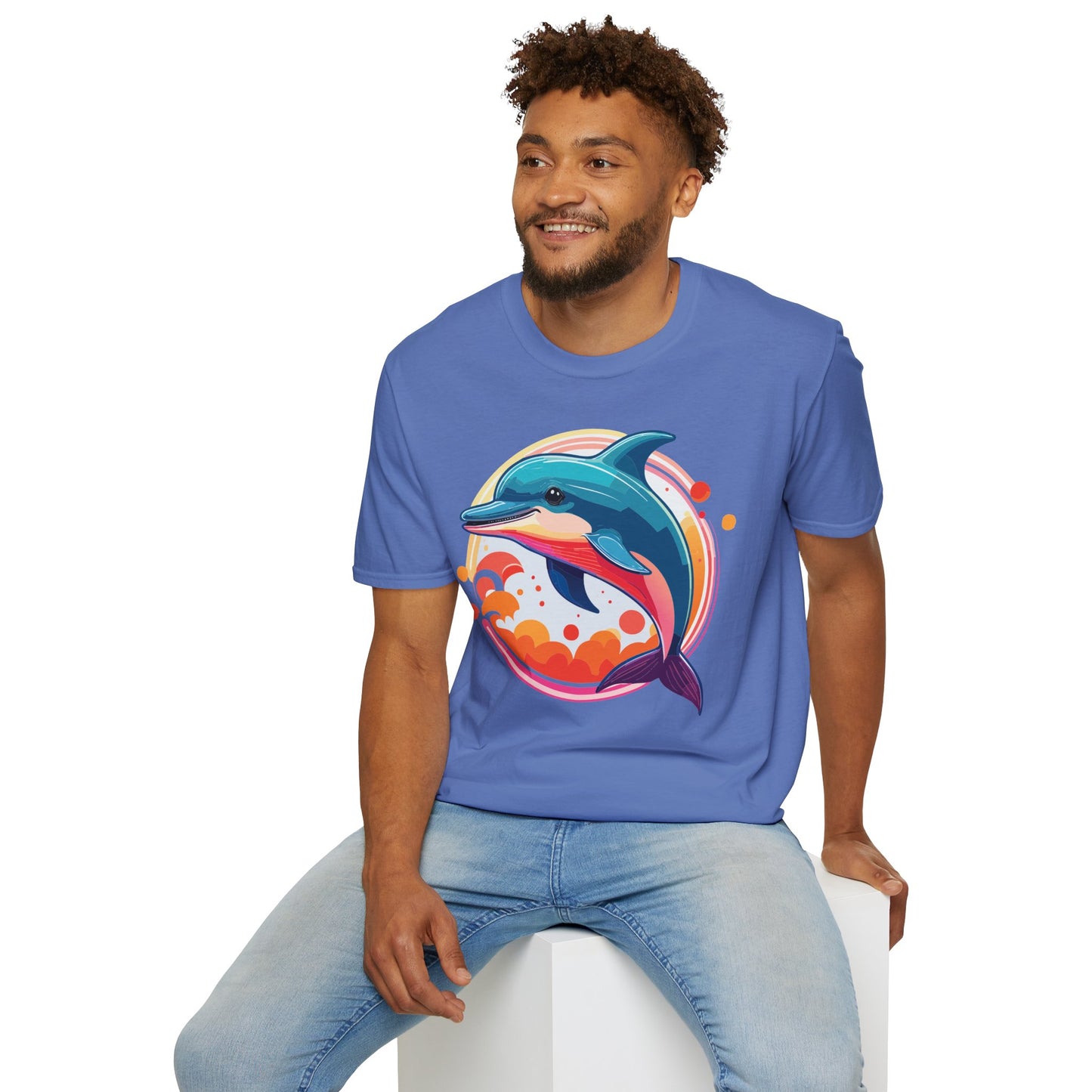 Dolphin Shirts, Shirt with Dolphin, Fish Tee Shirt, Animal Shirt