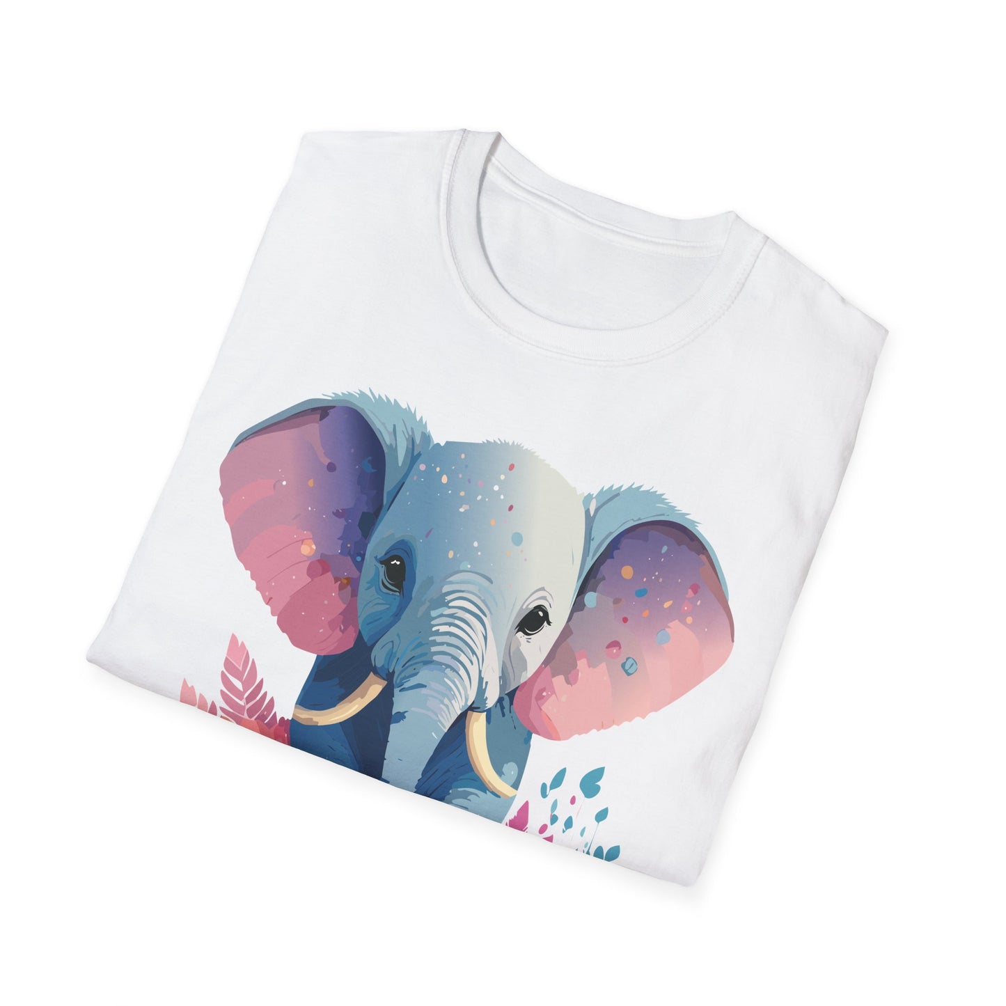 Elephant Shirt, T Shirt with Elephant, Elephant on T Shirt, T Shirt with Animation, Animals Tee Shirt