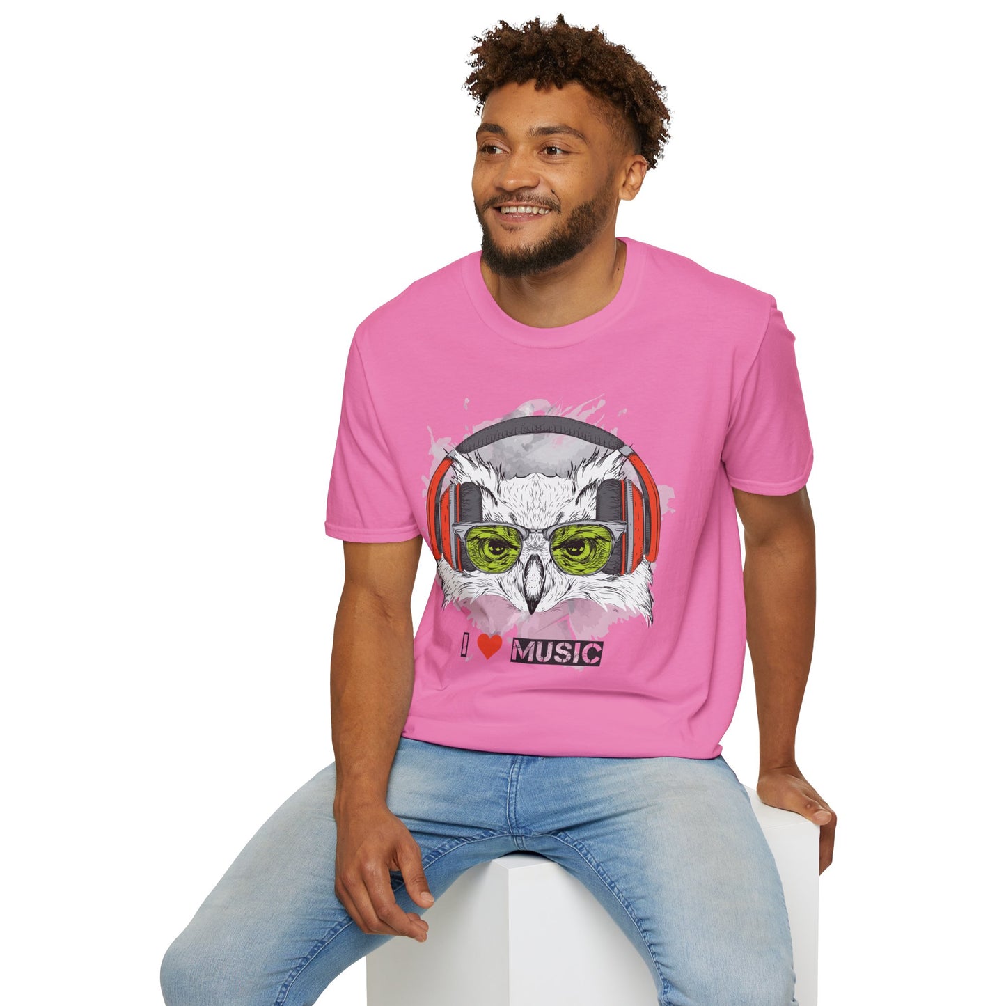 I love Music Animals Shirts, Shirt with Animals, Animals with Headphones Shirt
