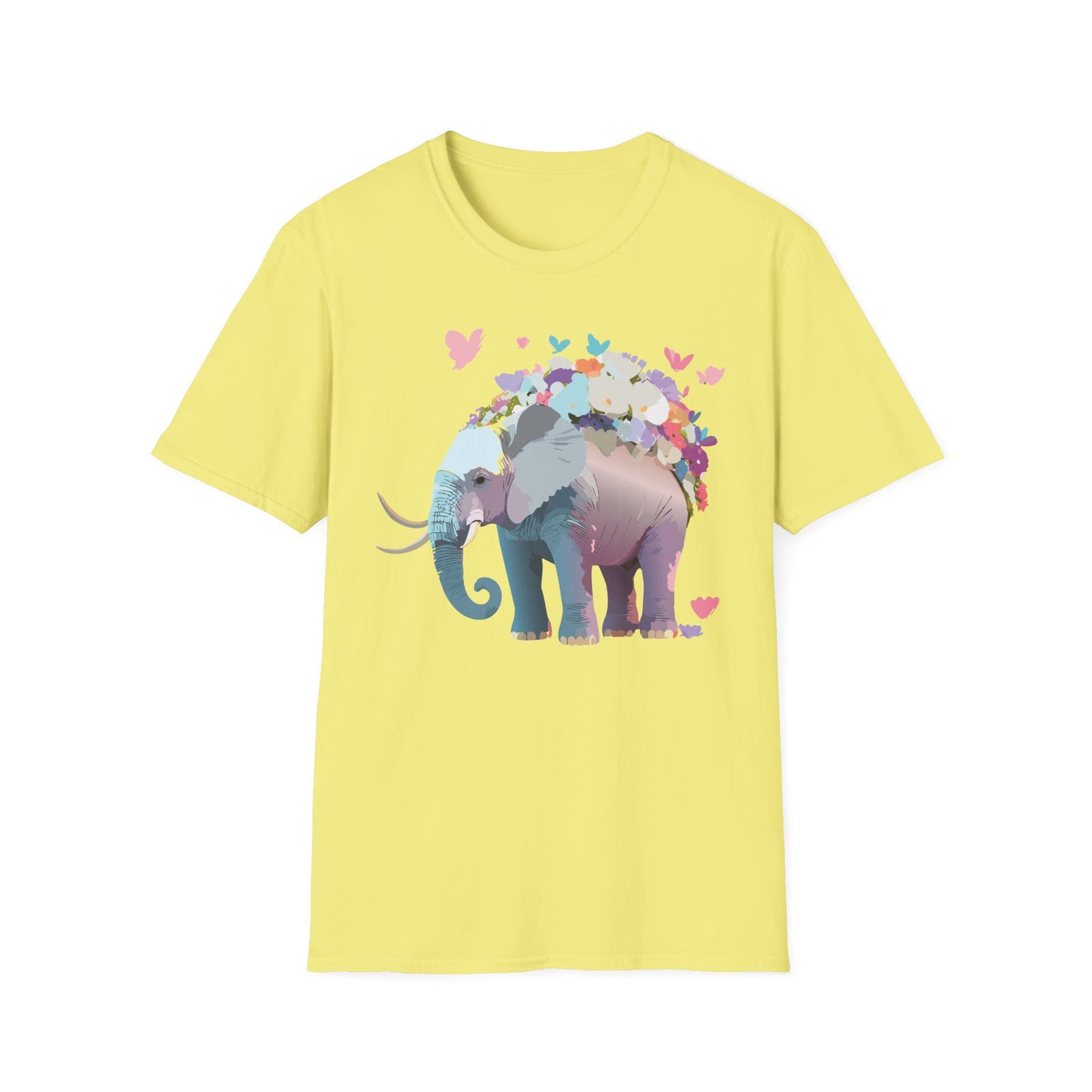 Elephant Shirt, T Shirt with Elephant, Elephant on T Shirt, T Shirt with Animation, Animals Tee Shirt